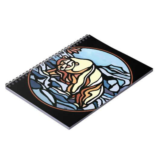 Polar Bear Notebook Native Art Bear Art Notebook Notizblock (Linke Seite)