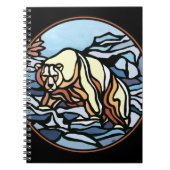 Polar Bear Notebook Native Art Bear Art Notebook Notizblock (Vorderseite)