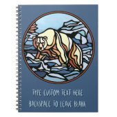 Polar Bear Notebook Native Art Bear Art Notebook Notizblock (Vorderseite)