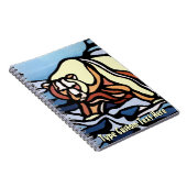 Polar Bear Notebook Native Art Bear Art Notebook Notizblock (Rechte Seite)