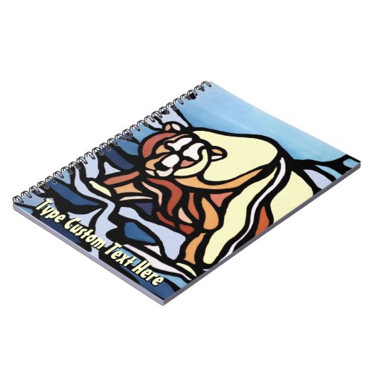 Polar Bear Notebook Native Art Bear Art Notebook Notizblock (Linke Seite)