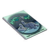 Polar Bear Notebook Personalisiert Bear Art Notebo Notizblock (Rechte Seite)