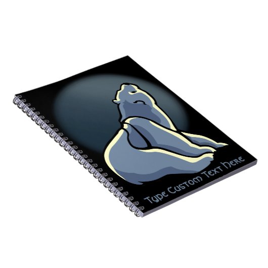 Polar Bear Notebook Personalisiert Bear Art Notebo Notizblock (Rechte Seite)