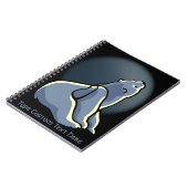 Polar Bear Notebook Personalisiert Bear Art Notebo Notizblock (Linke Seite)