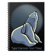Polar Bear Notebook Personalisiert Bear Art Notebo Notizblock (Vorderseite)