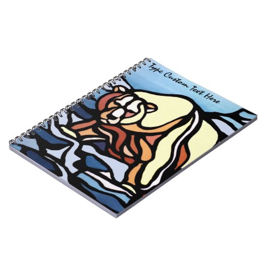 Polar Bear Notebook Personalisiert Bear Art Notebo Notizblock (Linke Seite)