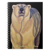 Polar Bear Notebook Personalisiert Bear Art Notebo Notizblock (Vorderseite)