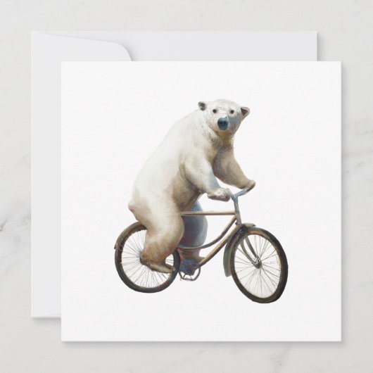 Polar Bear on Bicycle (Vorderseite)