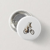 Polar Bear on Bicycle Button (Vorne & Hinten)