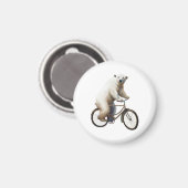 Polar Bear on Bicycle Magnet (Vorderseite/Rückseite)