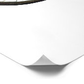 Polar Bear on Bicycle Poster (Ecke)