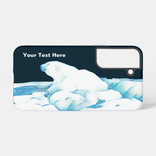 Polar Bear On Ice Case-Mate iPhone-Hülle Samsung Galaxy Hülle (Rückseite (Horizontal))