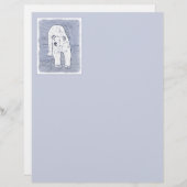 Polar Bear on Ice Painting - Original Wildlife Art (Vorne/Hinten)