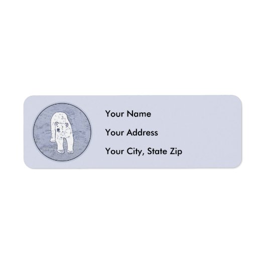 Polar Bear on Ice Painting - Original Wildlife Art (Vorne)