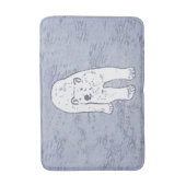 Polar Bear on Ice Painting - Original Wildlife Art Badematte (Vorderseite Vertikal)