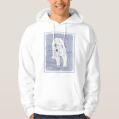 Polar Bear on Ice Painting - Original Wildlife Art Hoodie (Vorderseite)