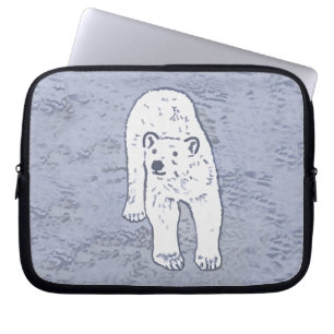 Polar Bear on Ice Painting - Original Wildlife Art Laptopschutzhülle