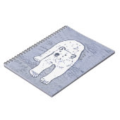 Polar Bear on Ice Painting - Original Wildlife Art Notizblock (Linke Seite)