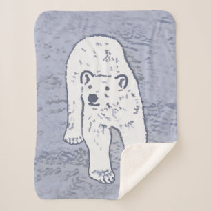 Polar Bear on Ice Painting - Original Wildlife Art Sherpadecke