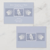 Polar Bear on Ice Painting - Original Wildlife Art Visitenkarte (Vorne/Hinten)