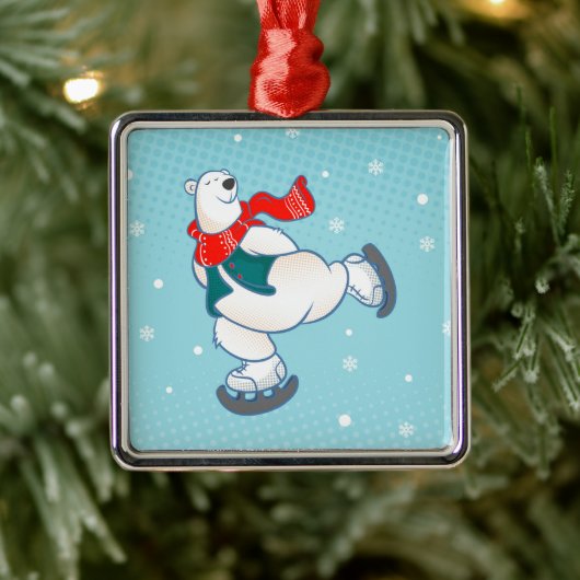 Polar Bear Ornament Aus Metall (Baum)