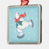 Polar Bear Ornament Aus Metall (Links)
