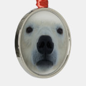 Polar Bear Ornament Aus Metall (Rechts)