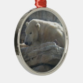 Polar Bear Ornament Aus Metall (Rechts)