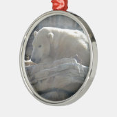 Polar Bear Ornament Aus Metall (Links)