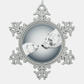 Polar Bear Ornament Holiday Bear Art Deco (Vorderseite)