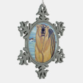 Polar Bear Ornament Holiday Bear Art Deco (Links)
