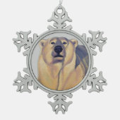 Polar Bear Ornament Holiday Bear Art Deco (Vorderseite)