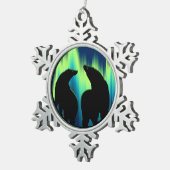 Polar Bear Ornament Holiday Bear Art Deco (Rechts)