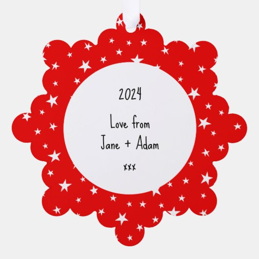 Polar Bear Ornament Karte (Rückseite)