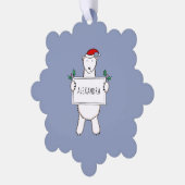 Polar Bear Ornament Karte (Linke Ecke)