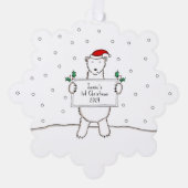 Polar Bear Ornament Karte (Vorderseite)