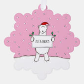 Polar Bear Ornament Karte (Vorderseite)
