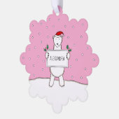 Polar Bear Ornament Karte (Linke Ecke)