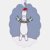 Polar Bear Ornament Karte (Links)