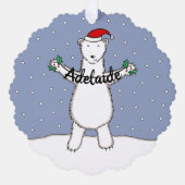 Polar Bear Ornament Karte (Vorderseite)
