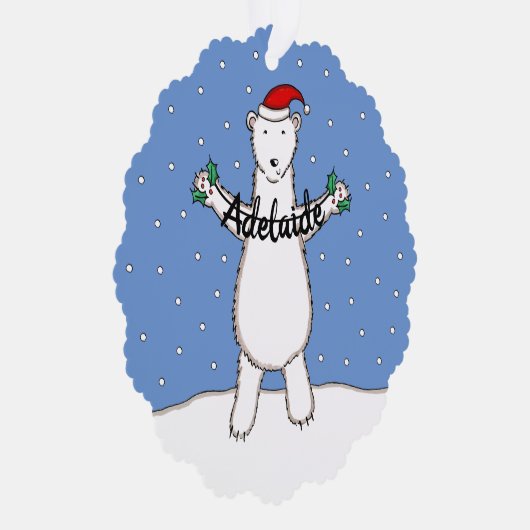 Polar Bear Ornament Karte (Rechts)