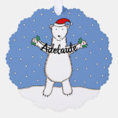Polar Bear Ornament Karte (Vorderseite)