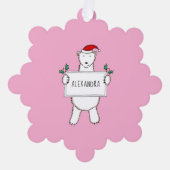 Polar Bear Ornament Karte (Vorderseite)