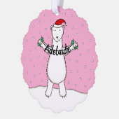 Polar Bear Ornament Karte (Links)