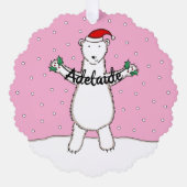 Polar Bear Ornament Karte (Vorderseite)