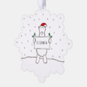 Polar Bear Ornament Karte (Linke Ecke)