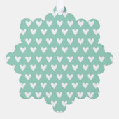 Polar Bear Ornament Karte (Rückseite)