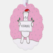 Polar Bear Ornament Karte (Links)