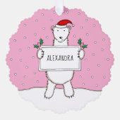 Polar Bear Ornament Karte (Vorderseite)