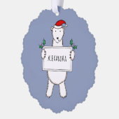 Polar Bear Ornament Karte (Links)